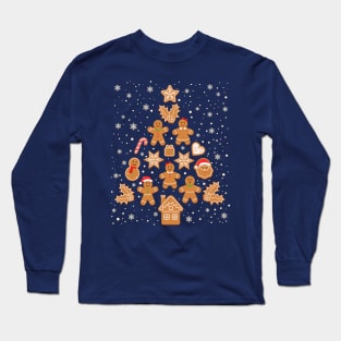 Gingerbread Christmas tree baking Long Sleeve T-Shirt